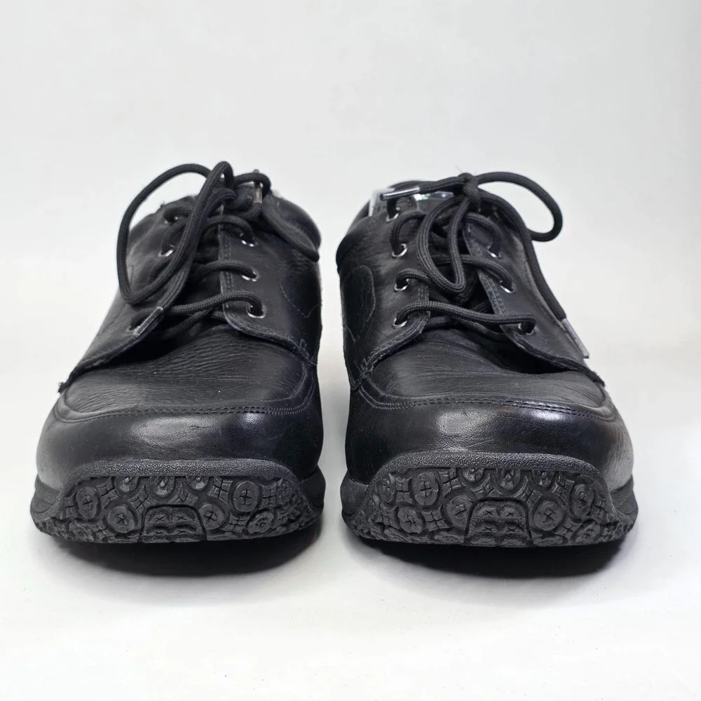 Dunham Waterproof Walking Shoes Men's Size 14 2E Black Leather Slip Resistant